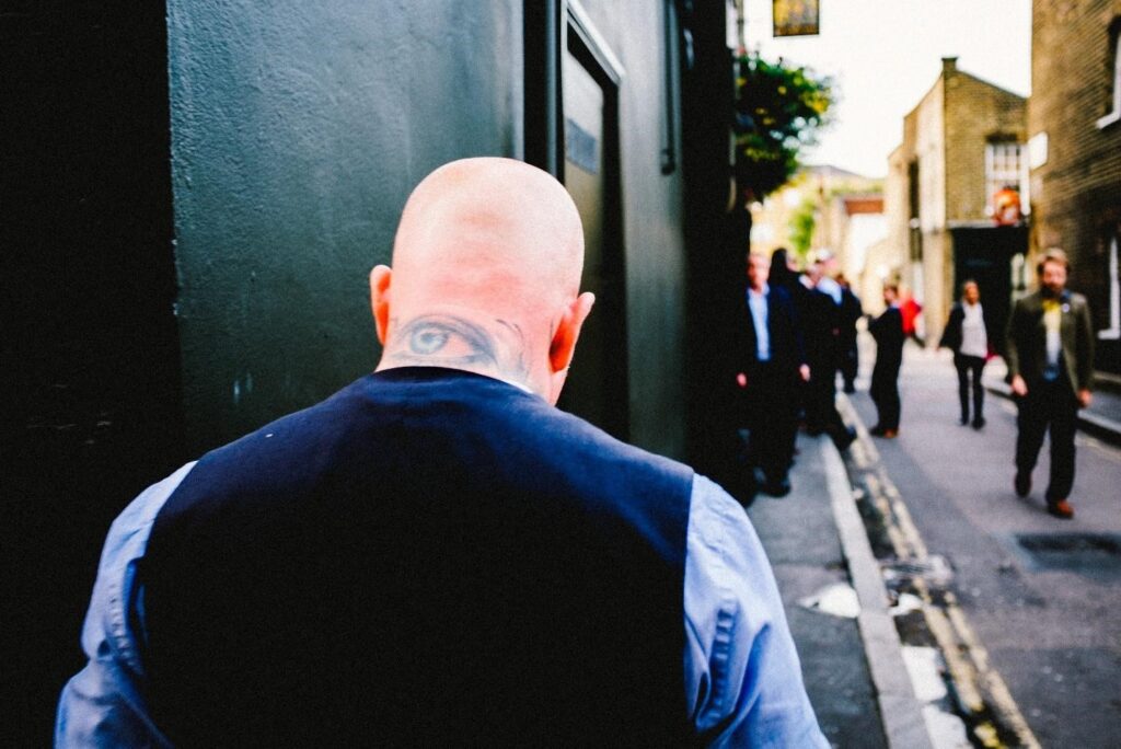 Bald Head Tattoo