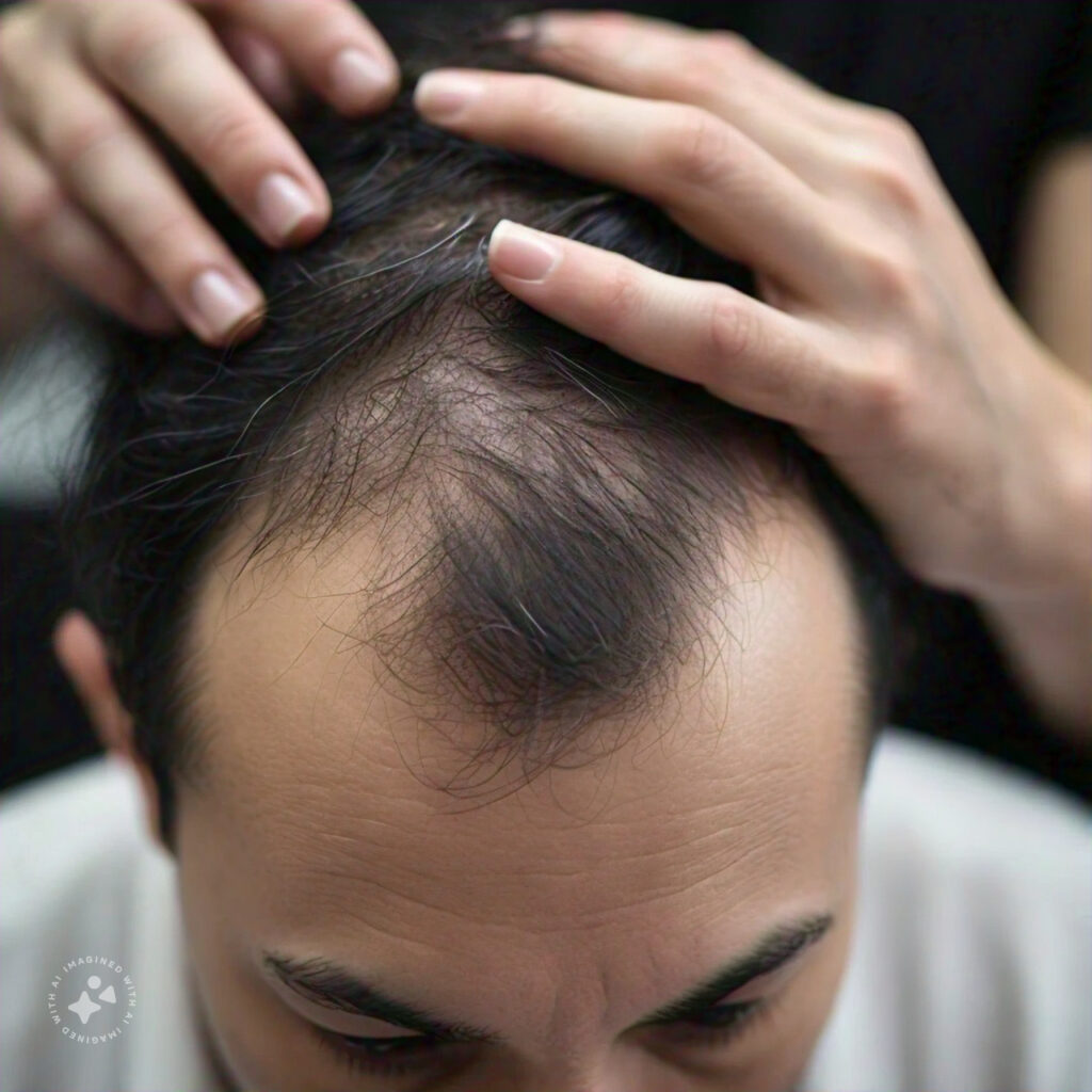 Hair Loss Patches on the Head